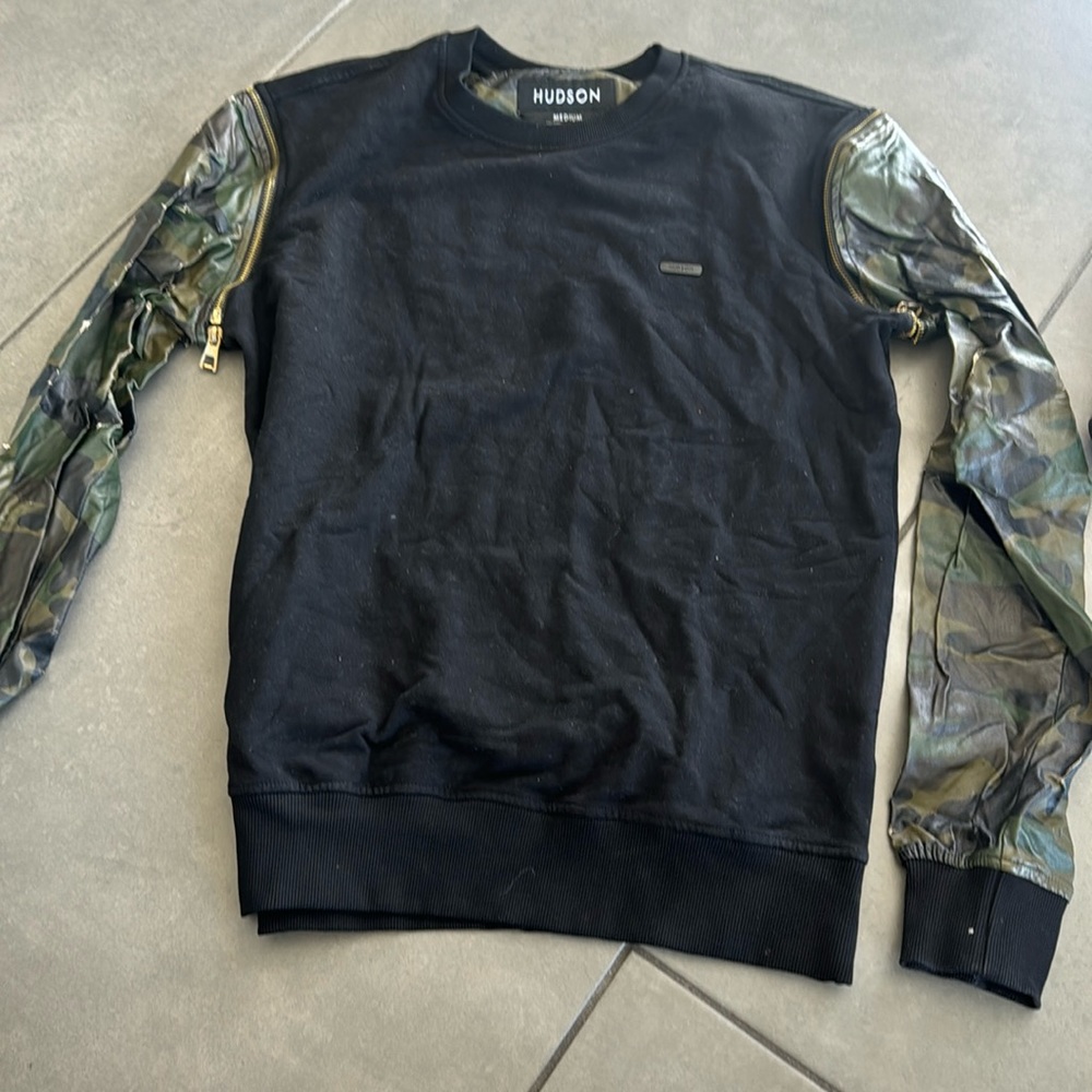 Hudson Black Camo Sweatshirt
